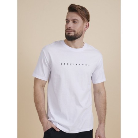 Male T -shirt, size m, white color