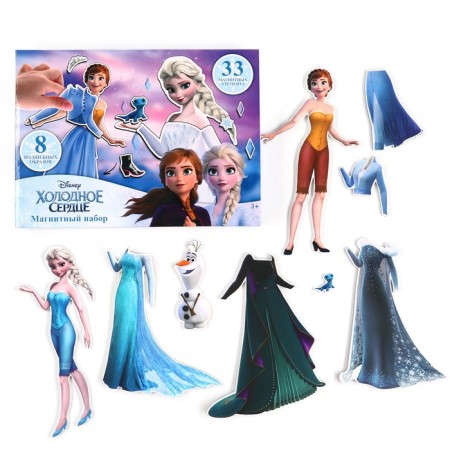 Magnetic set "Cold Heart: Elsa and Anna", in the box