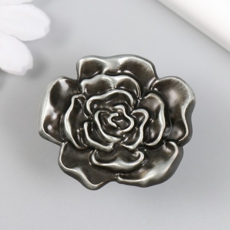 Handle for the casket Metal "Pion" Elevated silver 3.9x4.4x2.5 cm
