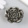 Handle for the casket Metal "Pion" Elevated silver 3.9x4.4x2.5 cm