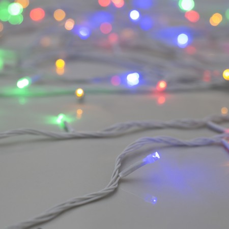 Garland "thread" 20 m, IP20, white thread, 200 LED, glow of multi, 8 modes, 220 V-4