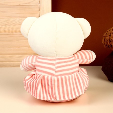Soft toy "Trunk in the dress", white color-2