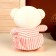 Soft toy "Trunk in the dress", white color
