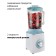 Stationary blender Pioneer SB143, 600 W, 1.5 l, white with mint