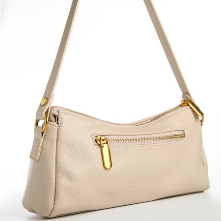 Female bag Textura, average size, beige color-2