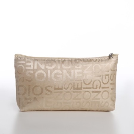 Lightning cosmetic bag, beige color-1