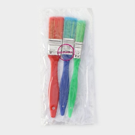 A set of confectionery brushes of Dolyan Rainbow, 3 pcs-4