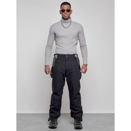 Semi-combineson ski insulated male winter, size 56, dark blue color-15