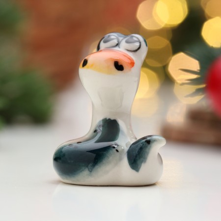 Souvenir "Snake Pus", type 2, gzhel, color, 4 cm-2