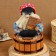 Amulet - brownie "seed on a barrel", h = 25 cm, d = 19, mix