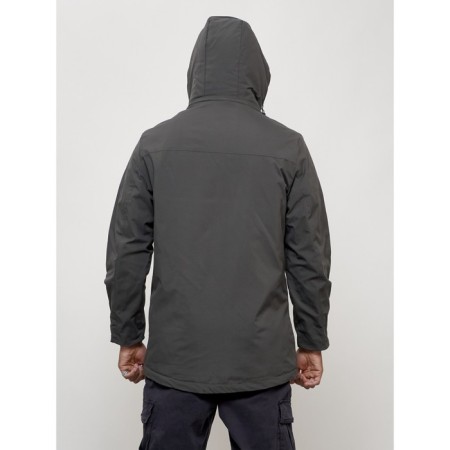 Male park, size 50, dark gray color-5