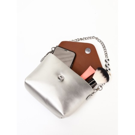 Women's bag, 27*7*12, lightning departure, belt lengths, silver-11