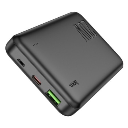 External battery Hoco J87, 10,000 mAh, 1 USB, 1 Type-C, 3 A, display, black-2