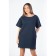 Women's dress, size 54, dark blue color