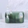 Organizer for storing cosmetic supplies "Green", 6 sections, 23 × 15.5 × 11 cm, translucent/green color