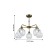 Monto chandelier, 5x40W E27, brown color