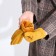 Gloves are female, dimensionless, without insulation, yellow color
