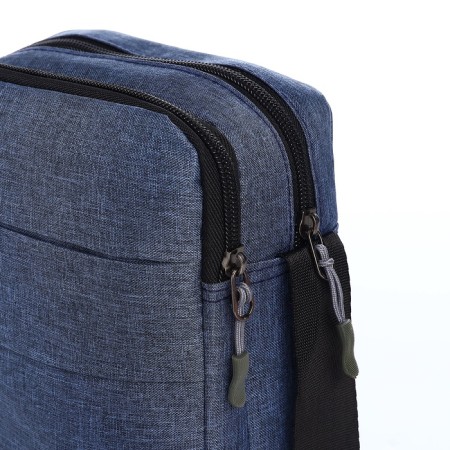 Male bag, blue color-3