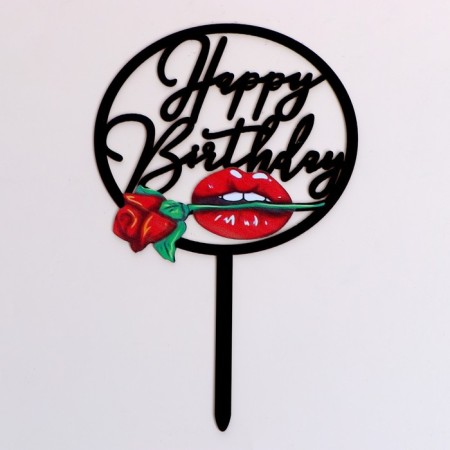 Topper "Happy Birthday"