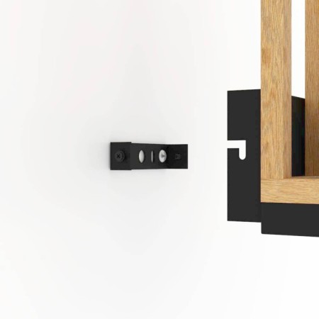 Bra Nafferton, 1x40W, E27, steel, black, wood, brown-2