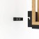 Bra Nafferton, 1x40W, E27, steel, black, wood, brown