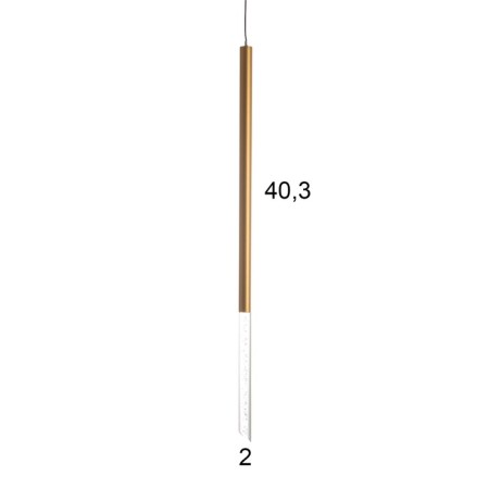 Lamp "Acota" LED 5W 4000k matte gold 2x2x60-160cm-5
