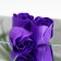 Soap roses, purple, set 3 pcs