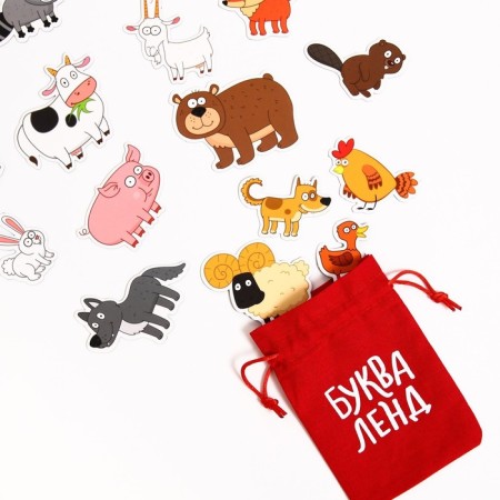 Magnetic book "Funny animals" "Blue Tractor"-5