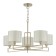 Suspended EVOLUCE lamp. Sle105803-05. Danae. 5x40 watts, E14, 68.5x68.5x37 cm, matte gold color