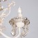Elisha 5x60W E14 chandelier white with gold