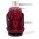 AMAROBABY BRILIANT, ISOFIX fastening, class D, group 0+/1/2/3 (0-36 kg), red red color, red