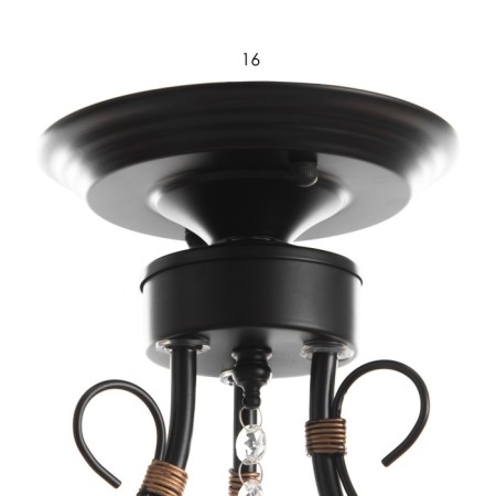 Jenny chandelier 3XE14 40W black and gold 56.5x56.5x36.5 cm Bayerlux-4