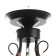 Jenny chandelier 3XE14 40W black and gold 56.5x56.5x36.5 cm Bayerlux