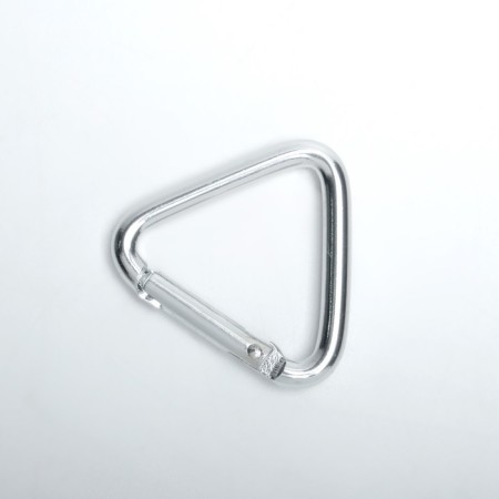 Carabiner triangle, 4cm, silver