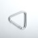 Carabiner triangle, 4cm, silver