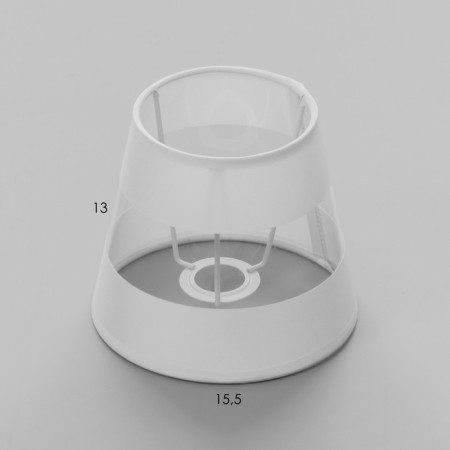 Obazhur "Turman" White E14 15x15x13 cm-2