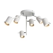 Ceiling lamp ST LUCE. SL597.502.06. 6x3 W, GU10, 3000K, 21x21x42 cm, white color