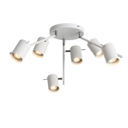 Ceiling lamp ST LUCE. SL597.502.06. 6x3 W, GU10, 3000K, 21x21x42 cm, white color