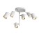 Ceiling lamp ST LUCE. SL597.502.06. 6x3 W, GU10, 3000K, 21x21x42 cm, white color