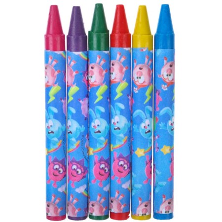 Wax pencils, set of 6 colors, mixes-1