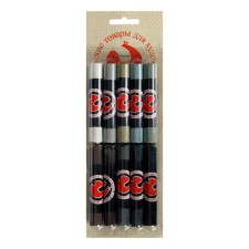 Assorted sauce, set of 10 colors (length65 ± 1 mm; diameter 10.5 ± 0.6 mm), in the blister