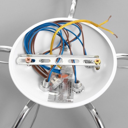 Chandelier "Eliya" 5he27 40W Belo-chromovy 49x49x18 cm Bayerlux-7