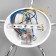Chandelier "Eliya" 5he27 40W Belo-chromovy 49x49x18 cm Bayerlux