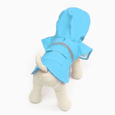 Dog raincoat, size XS (DS 15-20, OG 17-22, Osh 13-17 cm), blue-4