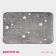 Bath and toilet mat “Luminous stars”, 50 × 80 cm, gray color, Mix drawing
