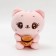 Soft toy "cat with cake", color mix