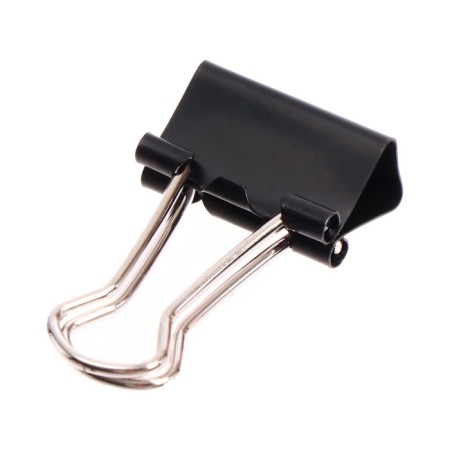 Paper clamps 15 mm, 12 pieces, black-1