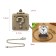 Pocket clock "Cube", quartz, d dial-4.6 cm, chain L-38 cm