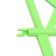 Decorative fence, 36 × 42 cm, plastic, green