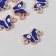 Decor for creativity plastic for metal "Butterfly from the evil eye" set of 10 pcs 1.1x1.7 cm